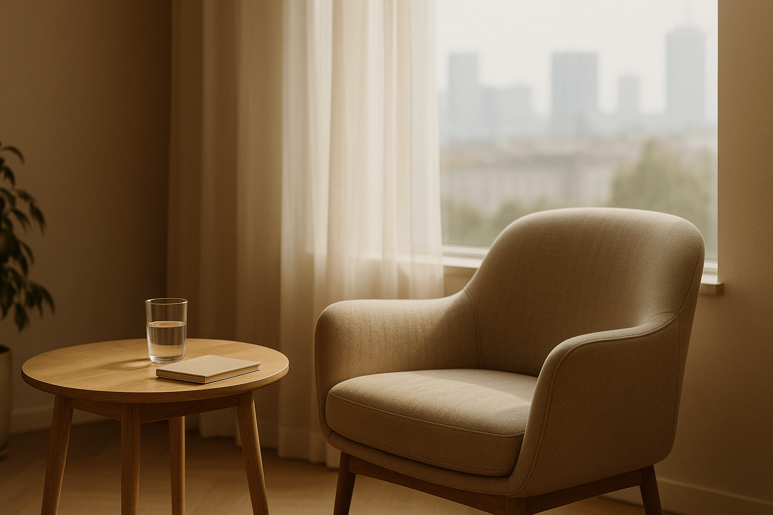 Warm, inviting environment for reflection